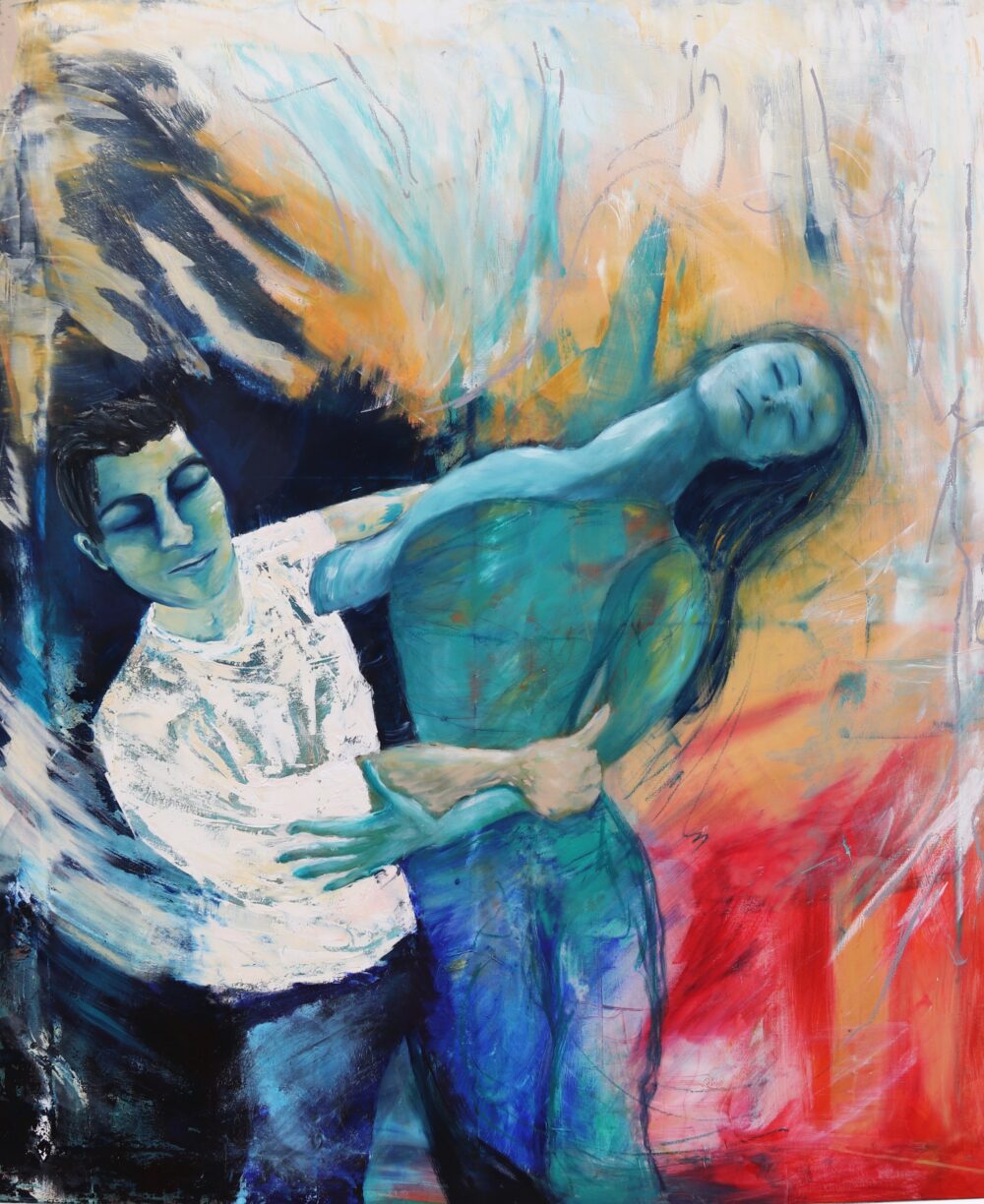 To dansere i Camilla Wittenkamps oliemaleri – Camilla Wittenkamp, Bachata